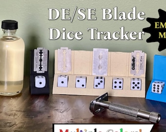Double Edge DE Blade Tracker Shave Stand - Eco-Friendly PLA Tracker for Razor Blade Usage -de -Single Edge -se -gem -Wet Shaving 3D Printed