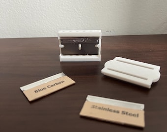 Secador de hojas GEM - Almacenamiento seguro y compacto de hojas / Caja reutilizable para hojas de afeitar de seguridad / Maquinilla de afeitar GEM / Hoja GEM / Afeitado en húmedo