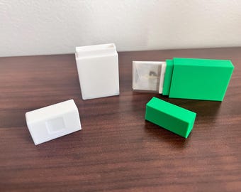 Compact Double Edge Razor Blade Travel Case | 3D Printed Reusable DE Blade Storage Box | Safe & Secure Razor Blade Holder | DE Razor