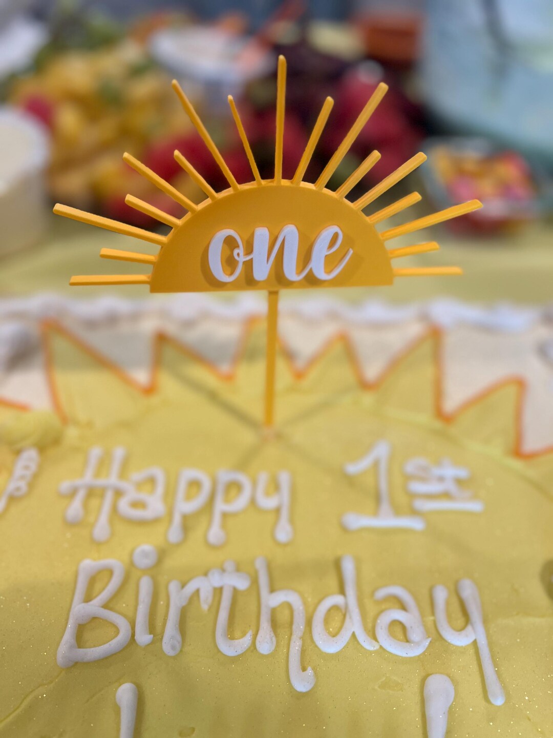 One in the Sun Birthday Cake Topper – Summer First Birthday Party ...