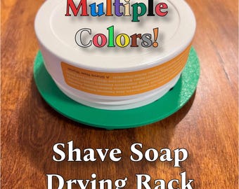 Shave Soap Drying Rack | PLA Soap Tub Holder | Efficient Upside-Down Drying Rack for Shaving Soap | Wetshaving |Shave Soap Dryer 3D Printed