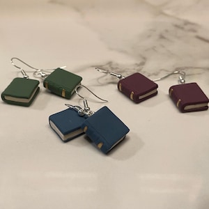 Polymer Clay Book Earrings