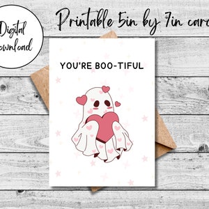 Jolie carte d'Halloween, carte imprimable d'Halloween drôle, téléchargement immédiat, carte imprimable, imprimable, carte pliable d'Halloween, cartes d'Halloween