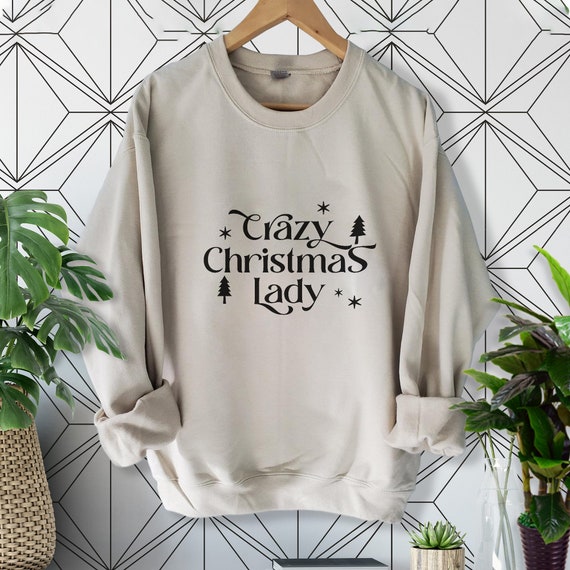 Crazy Christmas Lady Jumper Women 