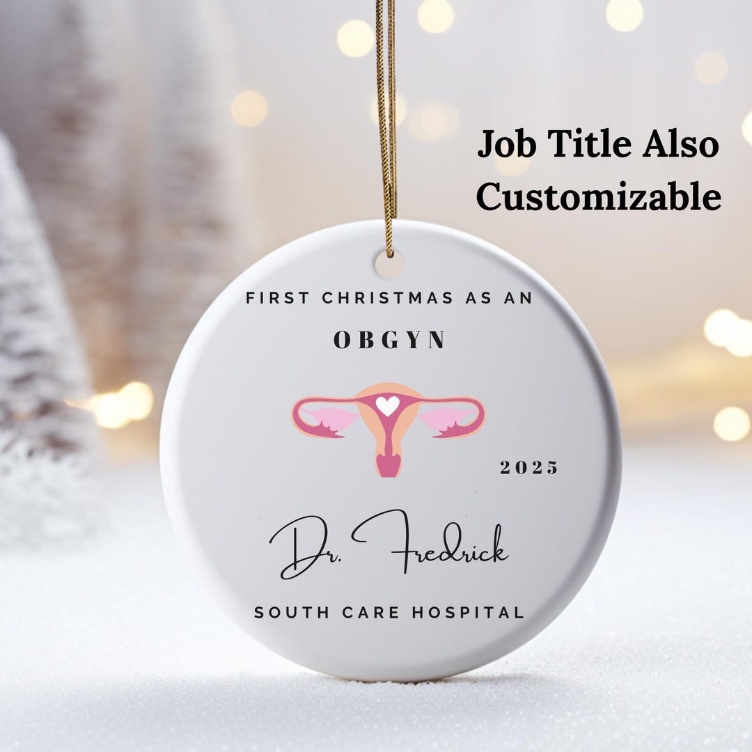 1st Year Obstetrics and Gynecology Doctor Christmas Ornament: New ...