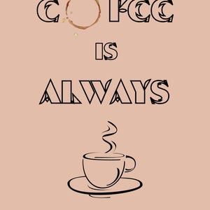 cartel de amante del café