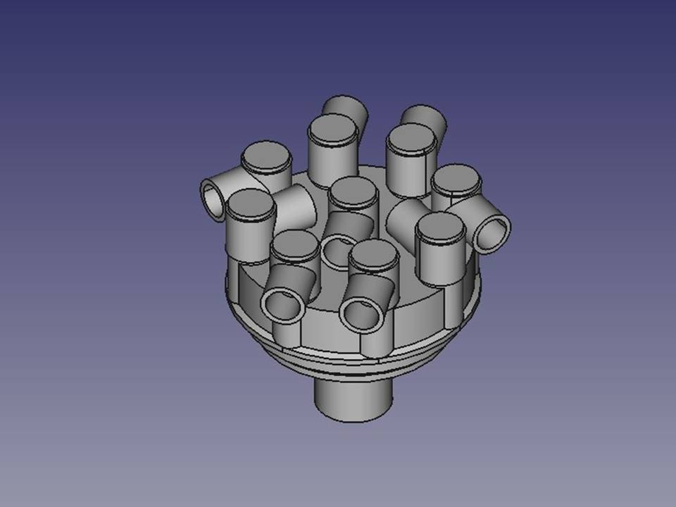 2 Off, 3D Print, Model Car Distributor, Short, V8, 90 Deg. Plug Wire ...