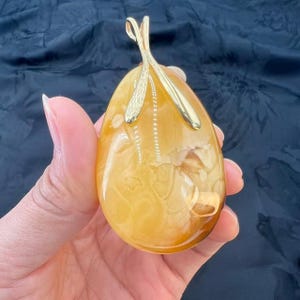 Rare Golden Honey Baltic Amber Pendant – Handmade in Gdańsk, the Amber Capital of the World