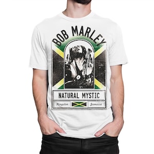 Bob Marley Natural Mystic T-Shirt, Men&#39;s Women&#39;s Sizes Tee