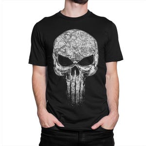 Das Punisher Skull T-Shirt, Herren Damen Größen T-Shirt