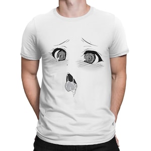 Ahegao Face Manga T-Shirt, Men&#39;s Women&#39;s Sizes Tee