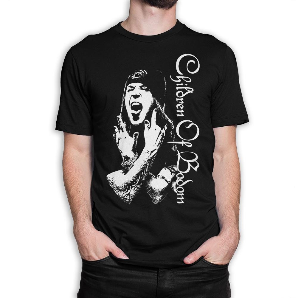 PeterLLowery Children Of Bodom T-Shirt – Men's Short Sleeve Cotton Tee, Band Merch Graphic Top - View #3