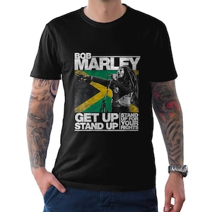 Bob Marley Get Up Stand Up T-Shirt, Men&#39;s Women&#39;s Sizes Tee