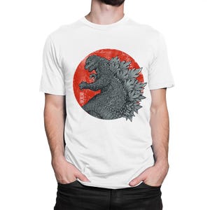 Godzilla Art T-Shirt, Herren Damen Größen T-Shirt