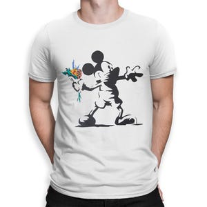 Mickey Mouse Banksy Style T-Shirt, Men&#39;s Women&#39;s Sizes Tee
