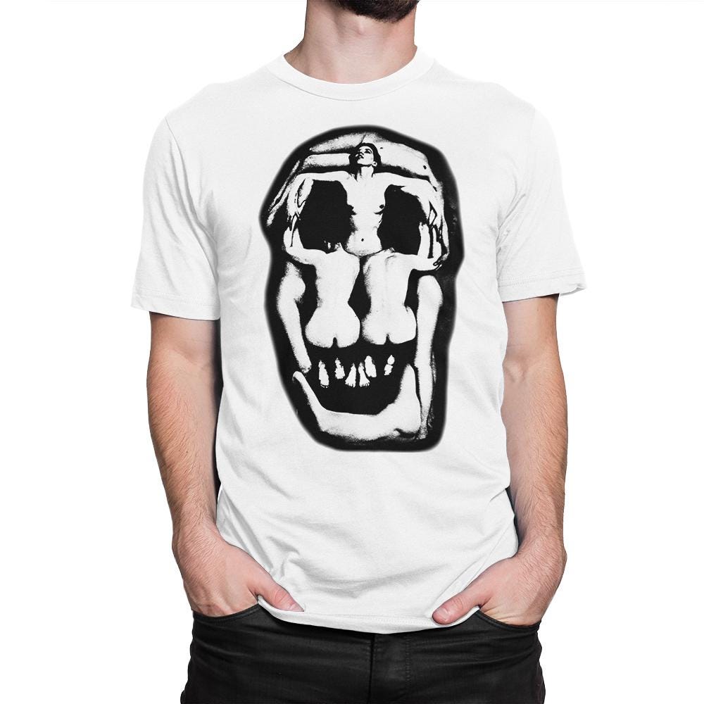 90s ビンテージ Salvador Dali nude skull Tシャツ 90s ビンテージ Salvador Dali nude skull Tシャツ