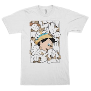 Pinocchio T-Shirt, Men&#39;s Women&#39;s Sizes Tee