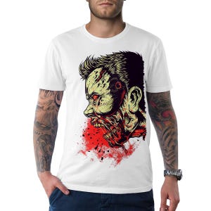 Bloody Zombie Art T-Shirt, Men's Women's Sizes Tee (ZMB-09841)