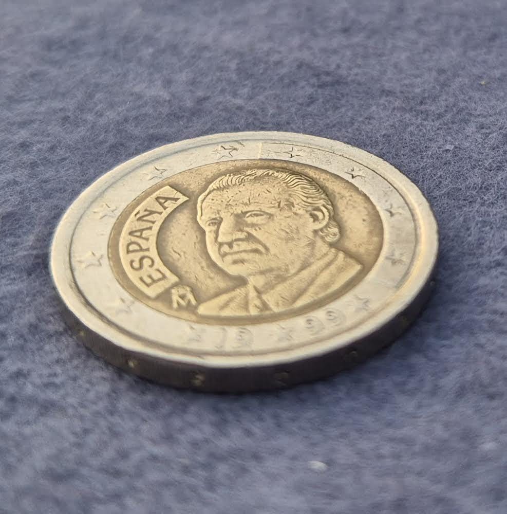 2 Euro Munze Spanien Fehlpragung