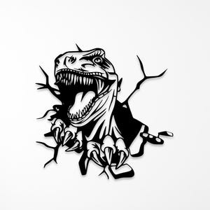 Trex Wall Decor Dxf Svg Pdf Laser Cut Files | Tyrannosaurus Rex Cut Files for Cricut | Cnc Cutting Router | Digital Vector Instant Download
