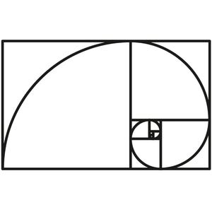 Golden Ratio SVG DXF | Golden Ratio Laser Cut | Metal Wall Art Laser Files | Fibonacci Svg Files For Cricut | Wall Decor | Cnc Cut Decor