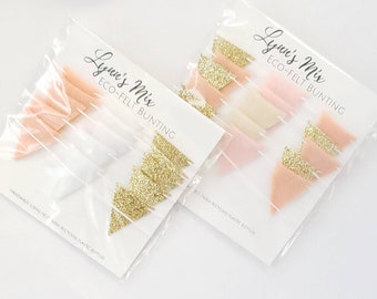 ANY COLOR Tiny Felt Bunting - CUSTOM Tiny Triangle Garland - Fabric Felt Garland - Felt Pennant Banner -Custom Felt Bunting 3-12 ft -