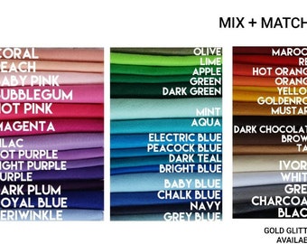 CUSTOM Tiny Felt Garland  - ANY COLOR Tiny Triangle Garland - Fabric Felt Bunting - Fabric Party Banner - Custom Felt Bunting 3-12 ft