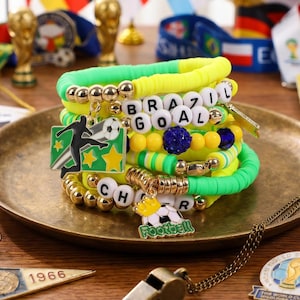 World Cup 2026,Soccer Bracelet,Football jewelry,Sports bracelet,World Cup gift,Soccer, Cute sports gifts,Football Fan Gear,Gift for fans