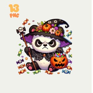 Halloween-panda clipart