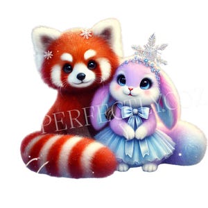 33 png lindos animales en invierno clipart.