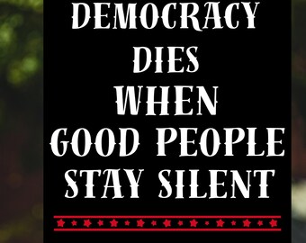 Protect Democracy Protest Poster_No Kings Protest Sign Png - Anti-Trump Protest Sign: Anti Trump Sign,No Kings Protest Sign Pngs,Anti Maga
