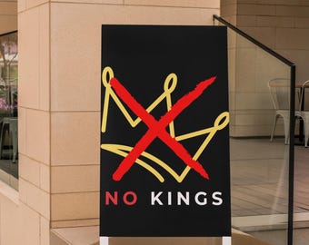 No Kings Protest Sign Png | Anti-Trump Protest Sign: Anti Trump Sign, Anti Maga, Anti Fascism, No Kings Protest Sign Pngs No King In America