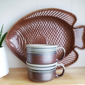 Vintage Stoneware Oversized Mugs