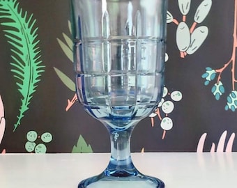 Vintage Blue Goblet