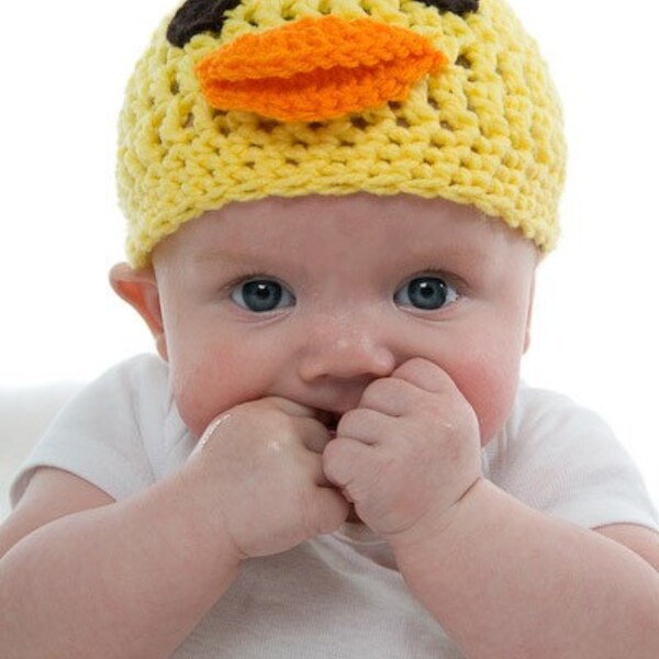 Adorable Unique Duck Hat Baby Crochet Original Design