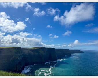 Cliffs of Moher Ireland Digital Download | Scenic Landscape Wall Art | Printable Cliffs Photography | Cliffs Ireland Print