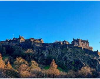 Edinburgh Castle Scotland Digital Download | Scenic Landscape Wall Art | Printable Castle Photography | Scotland Print