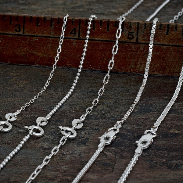 925 Solid Sterling Silver Chain