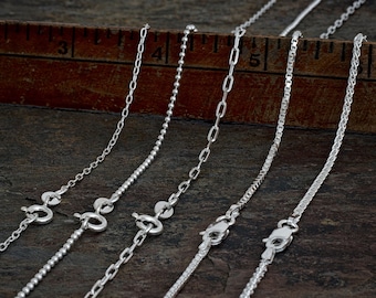 925 Solid Sterling Silver Chain