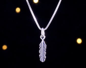 Small Feather Pendant Sterling Silver, Pendant Only Small Feather Pendant Sterling Silver, Pendant Only