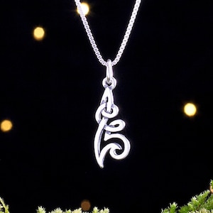 Sterling Silver Celtic Flower Knot - SMALL, Double Sided, Lightweight - (Charm Only or Necklace)