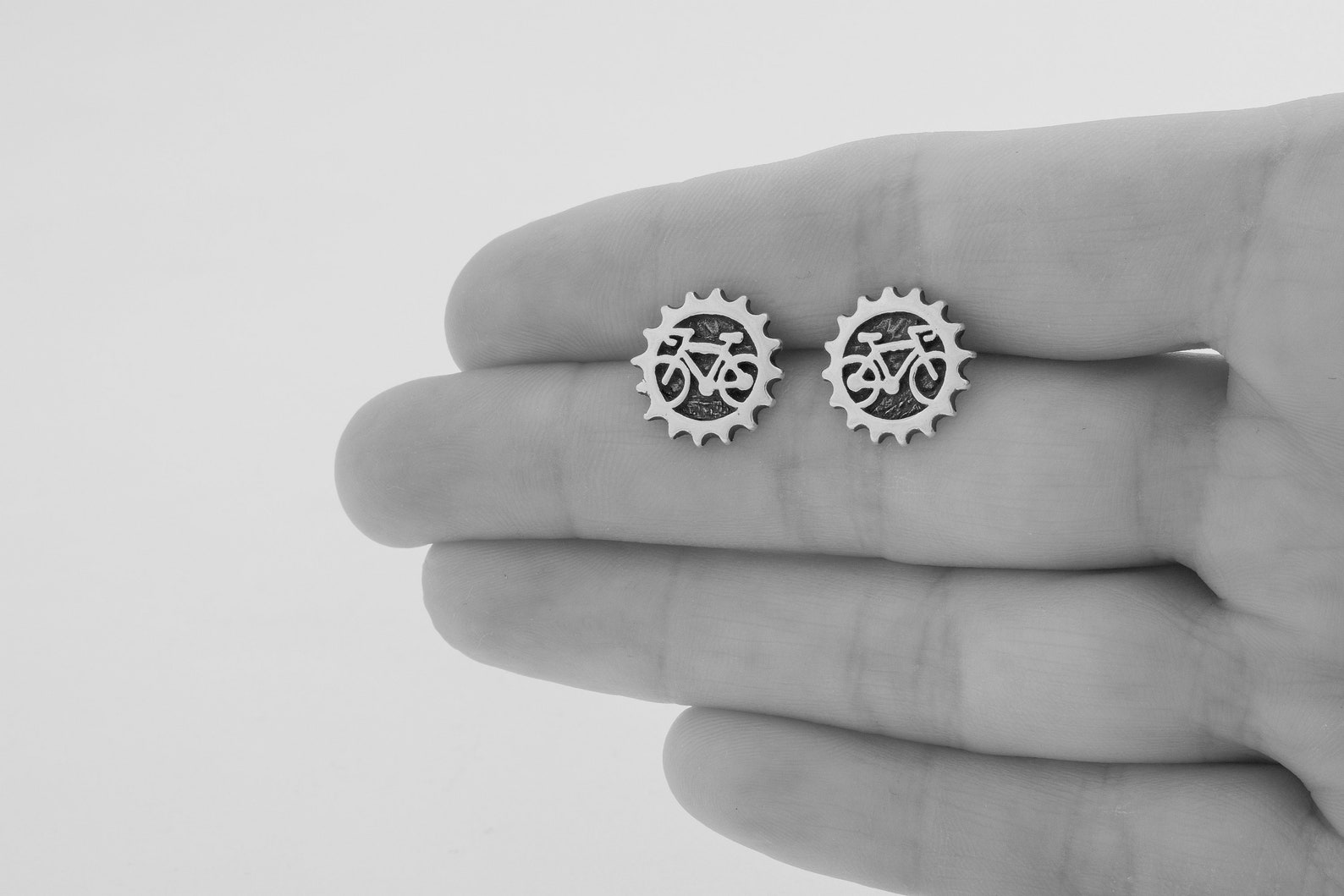 Bronwen Bicycle Post Earrings