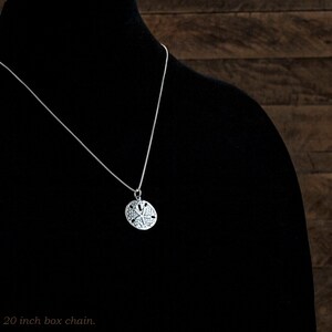 Sterling Silver Sand Dollar Everyday Beach Jewelry Double Sided Pendant Only or Necklace image 6