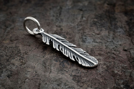 Small Feather Pendant Sterling Silver, Pendant Only Small Feather Pendant Sterling Silver, Pendant Only