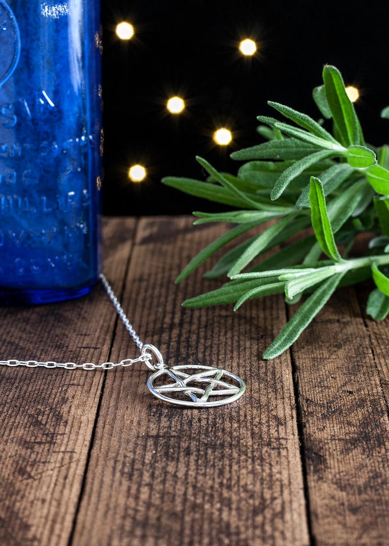 Sterling Silver Pentagram, Pentacle Small, Double Sided, Lightweight Pendant Only or Necklace image 5