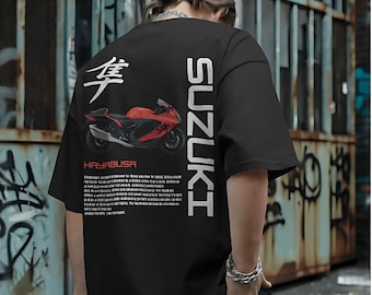 Maglietta moto Hayabusa: maglietta unisex con grafica personalizzata