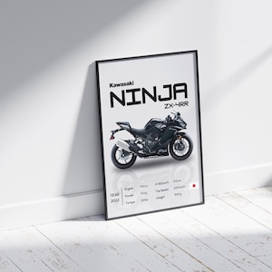 KAWASAKI Z 900 [red] 2023 - Motorcycle Japanese Poster Wall