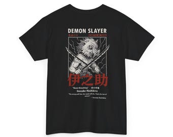 Inosuke Hashibira T-Shirt, Manga Style Demon Slayer Anime Tee