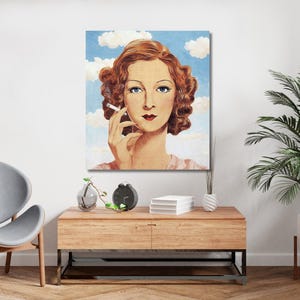 Georgette Magritte por Rene Magritte Pintura a óleo Impressão Artes, Rene Magritte Arte de parede, Rene Magritte Exposição Arte Tela Cartaz Arte de parede