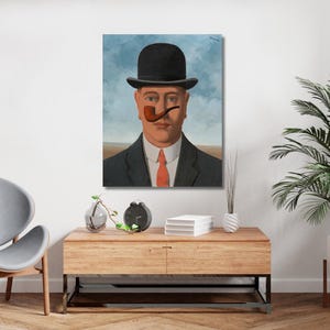 Rene Magritte Um Amigo da Ordem Pinturas de Cachimbo Impressão, Rene Magritte Um Amigo da Ordem Pôster, Rene Magritte Obras de Arte Tela Pôster Impressão Arte